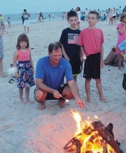 Campfire on Bald Head Island